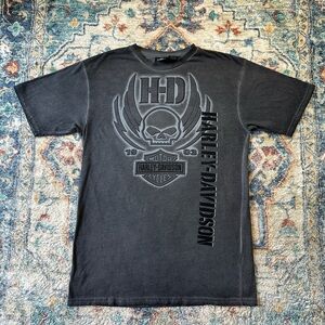 Harley Davidson Skull Logo T-shirt Large